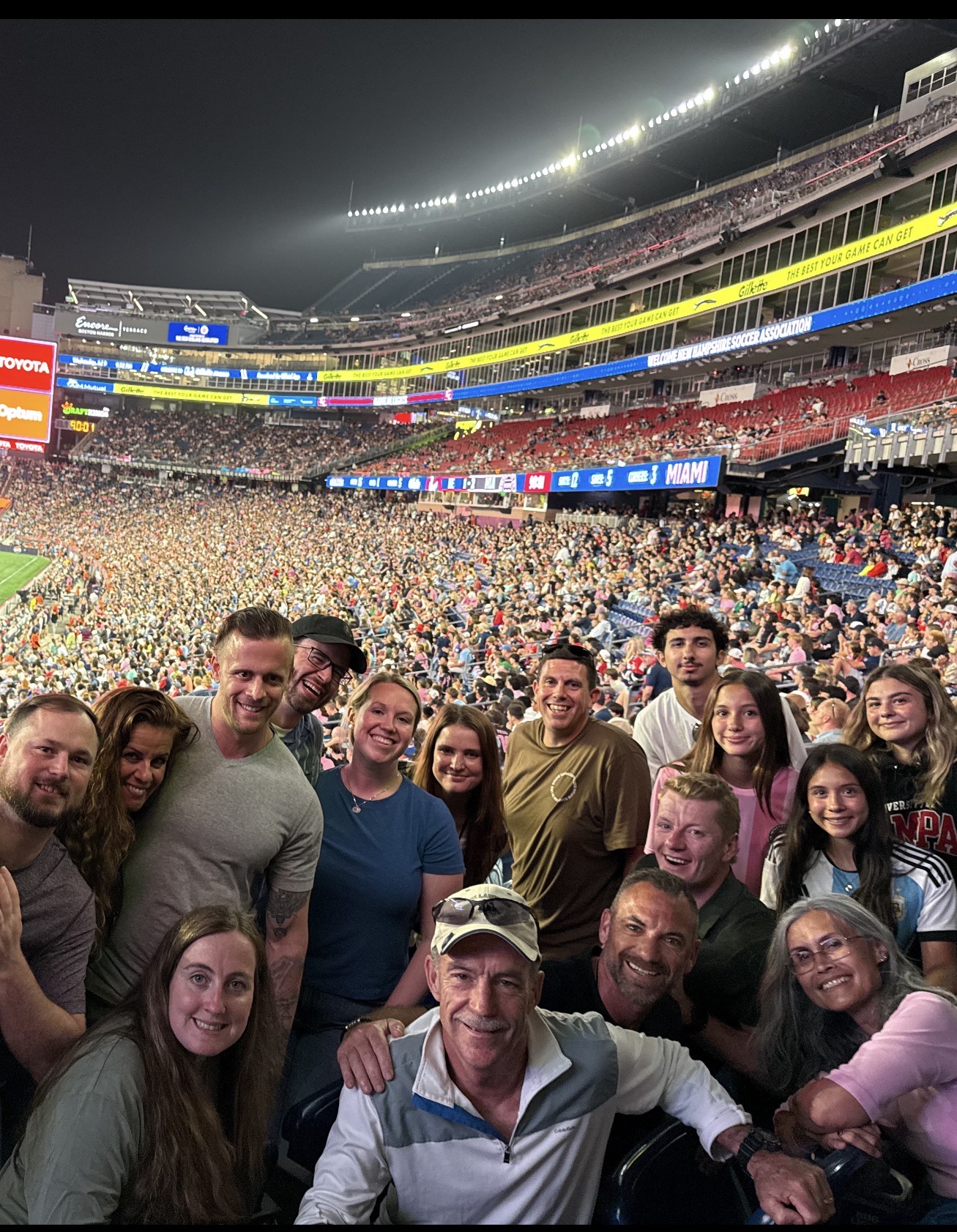 Truly Lawn team outing at a Messi Revs game