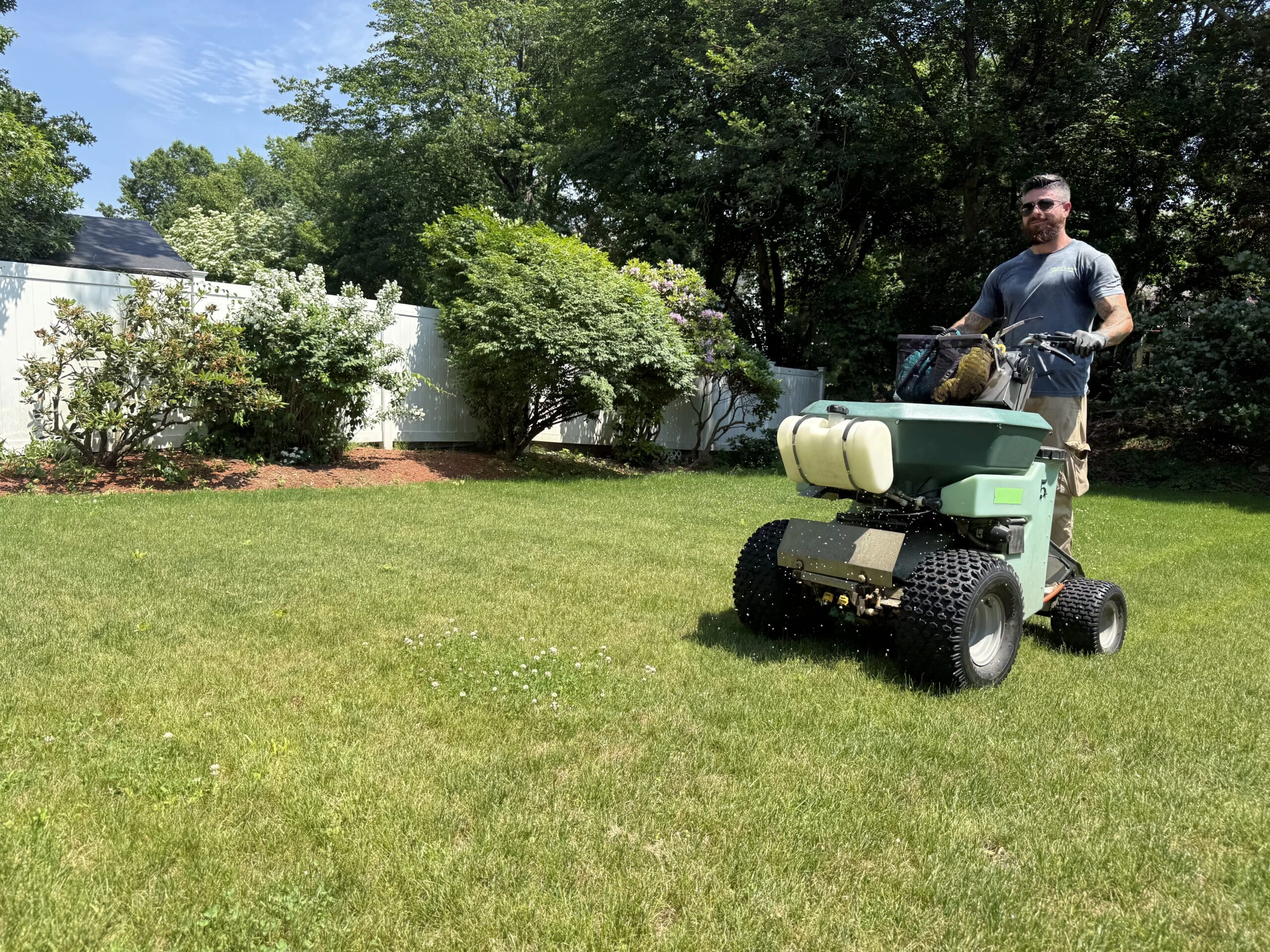 Lawn fertilization service by Truly Lawn in Massachusetts