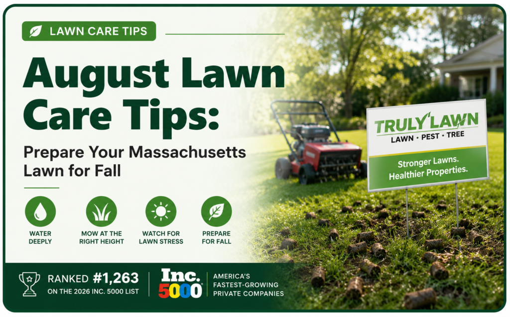 August lawn care tips for Massachusetts homeowners from Truly Lawn