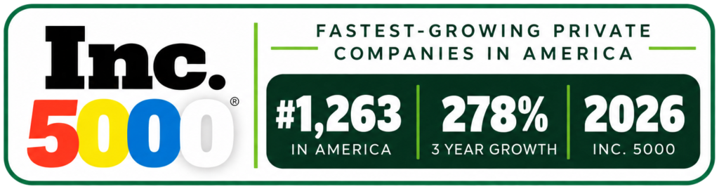 Truly Lawn 2026 Inc. 5000 fastest-growing private companies in America award