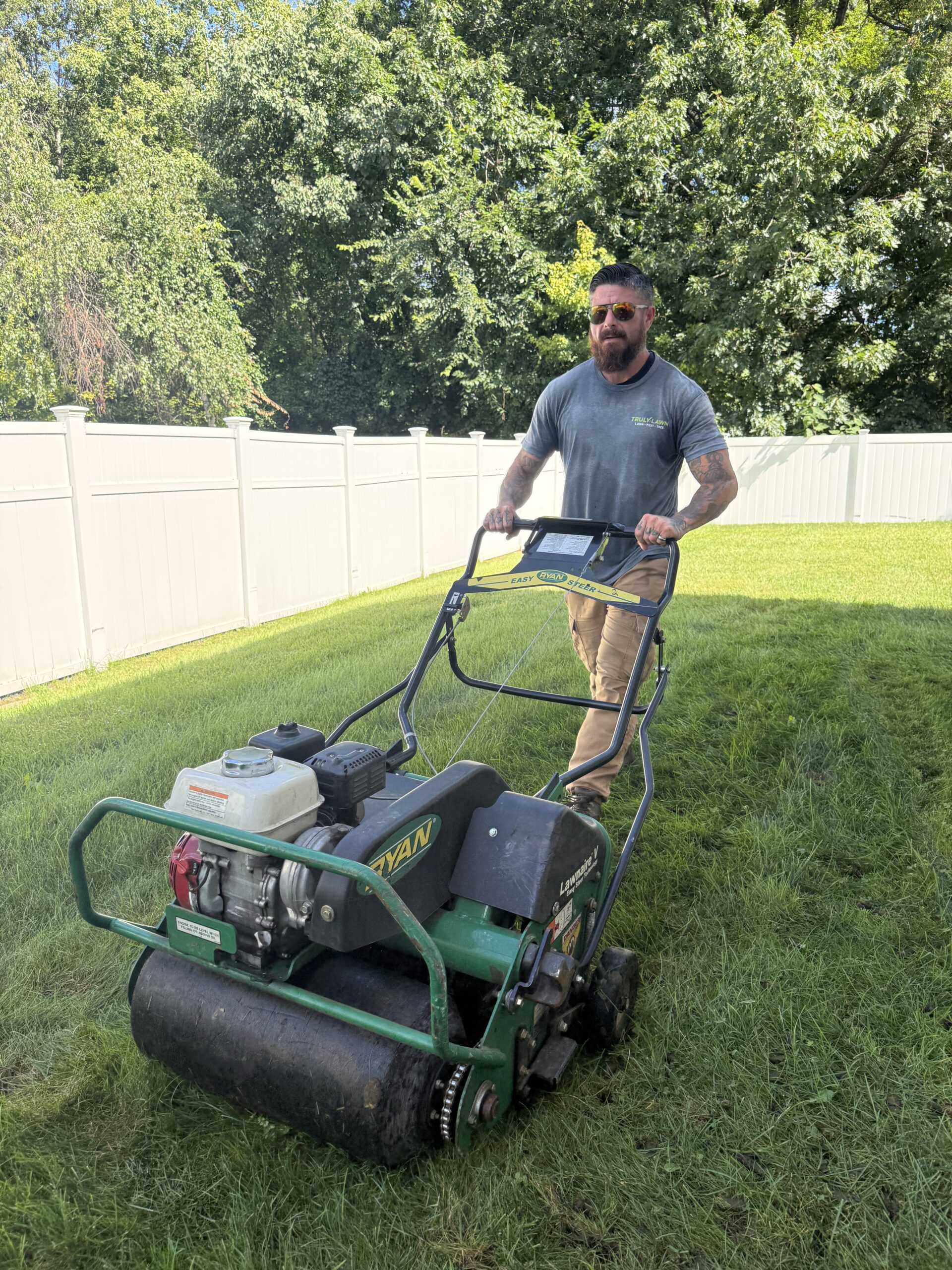 Truly Lawn professional lawn aeration service in Massachusetts